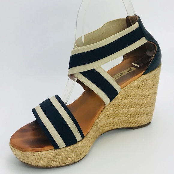 Paul Green Monique Munchen Navy Nautical Wedge - Picture 5 of 8
